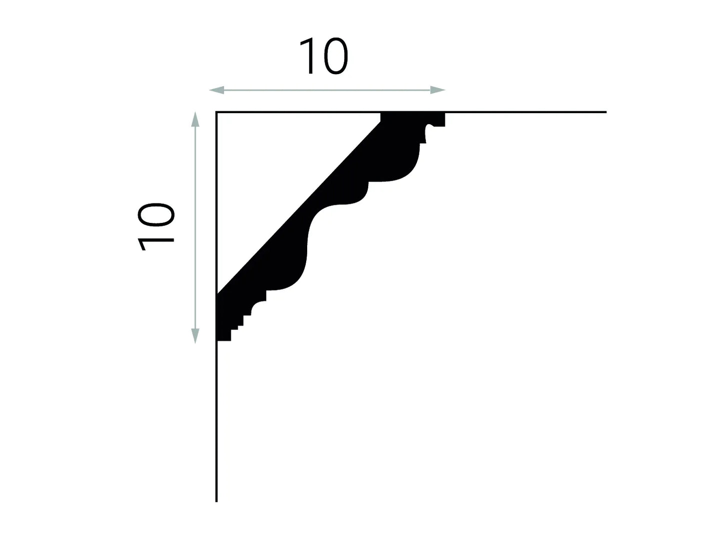 Waterproof Ceiling Coving - 108