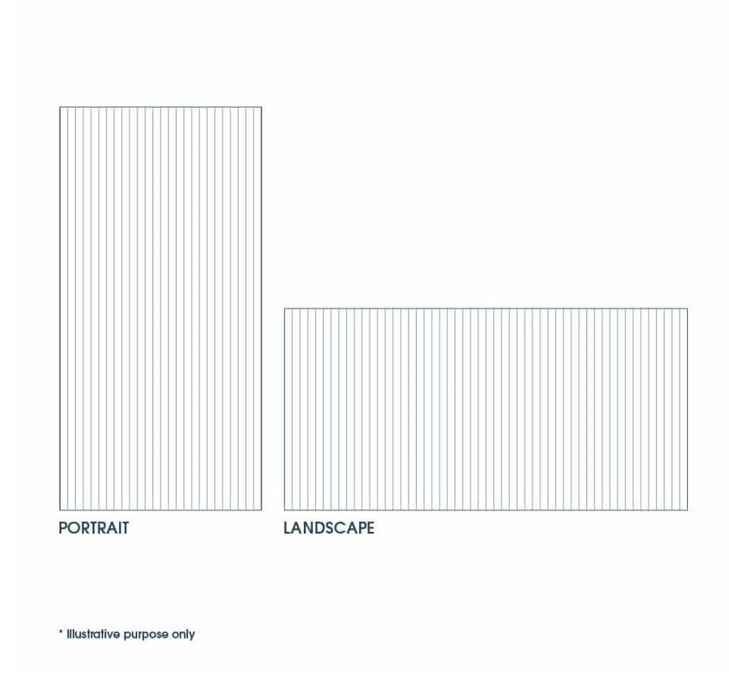 Wall Panelling Orientation - Panels by Sofia