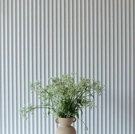 Paintable Fluted Wall Panels in White Finish -  Panels by Sofia