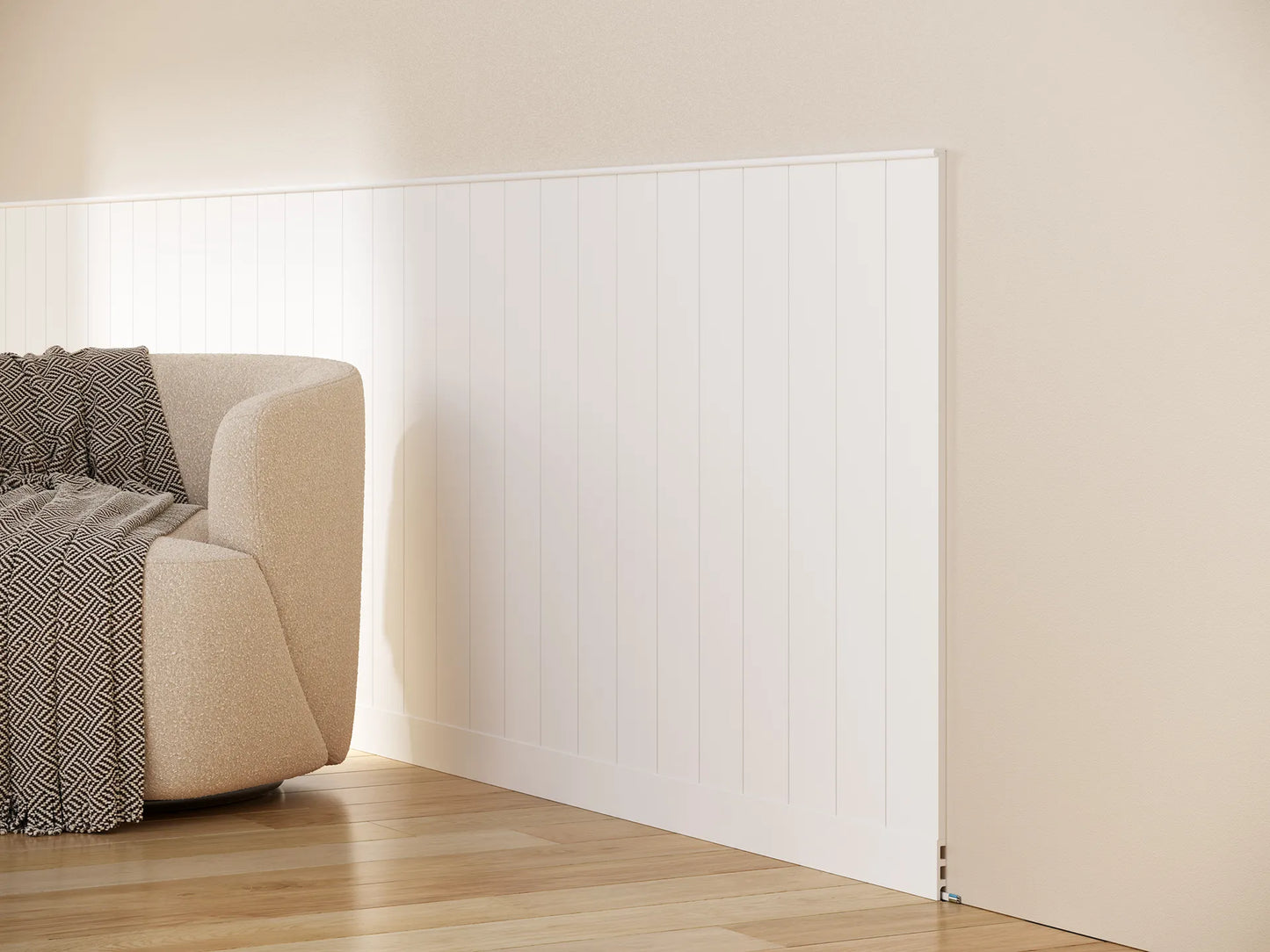 Semi-Circular Top Trim for Wall Panels