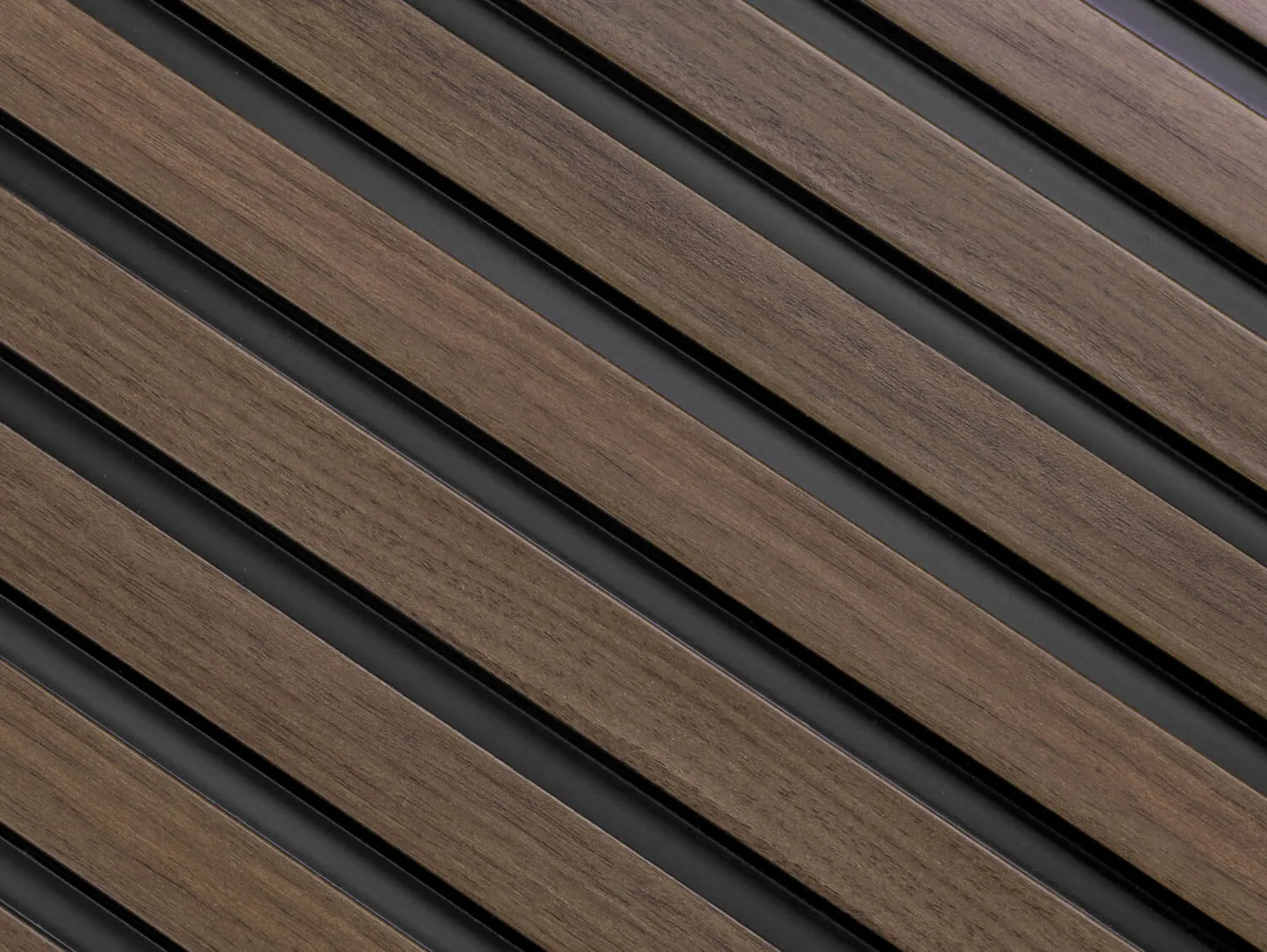 Waterproof Dark Oak Slat Wall Panels