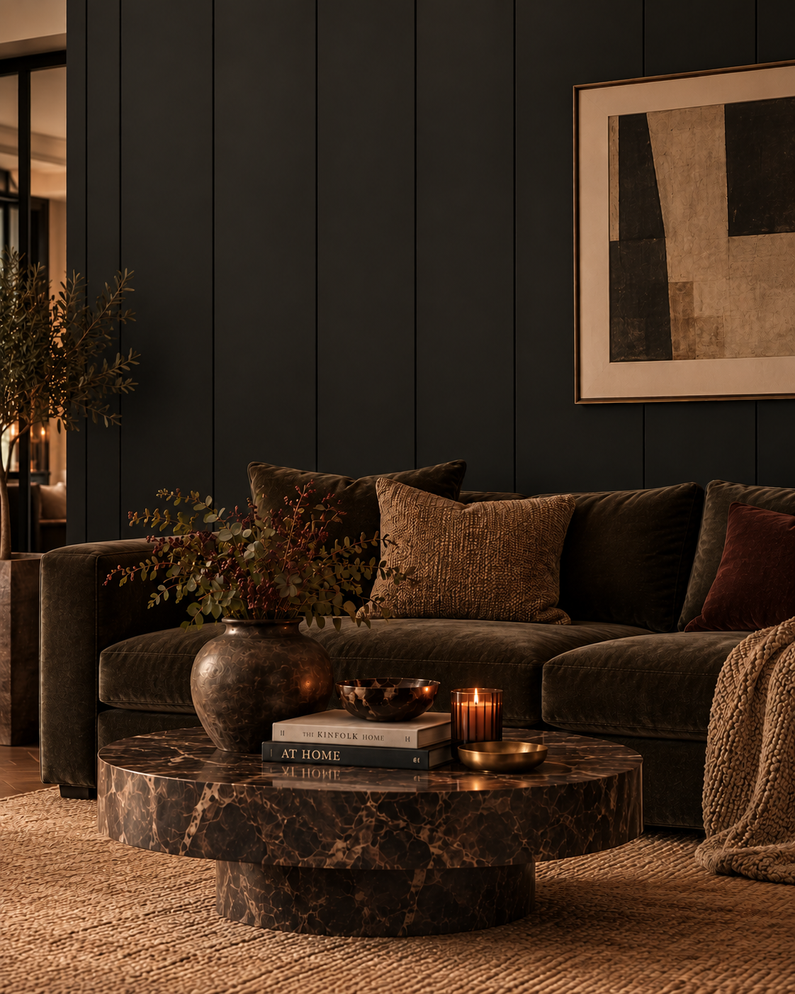 Extra Wide Black Tongue & Groove Wall Panels