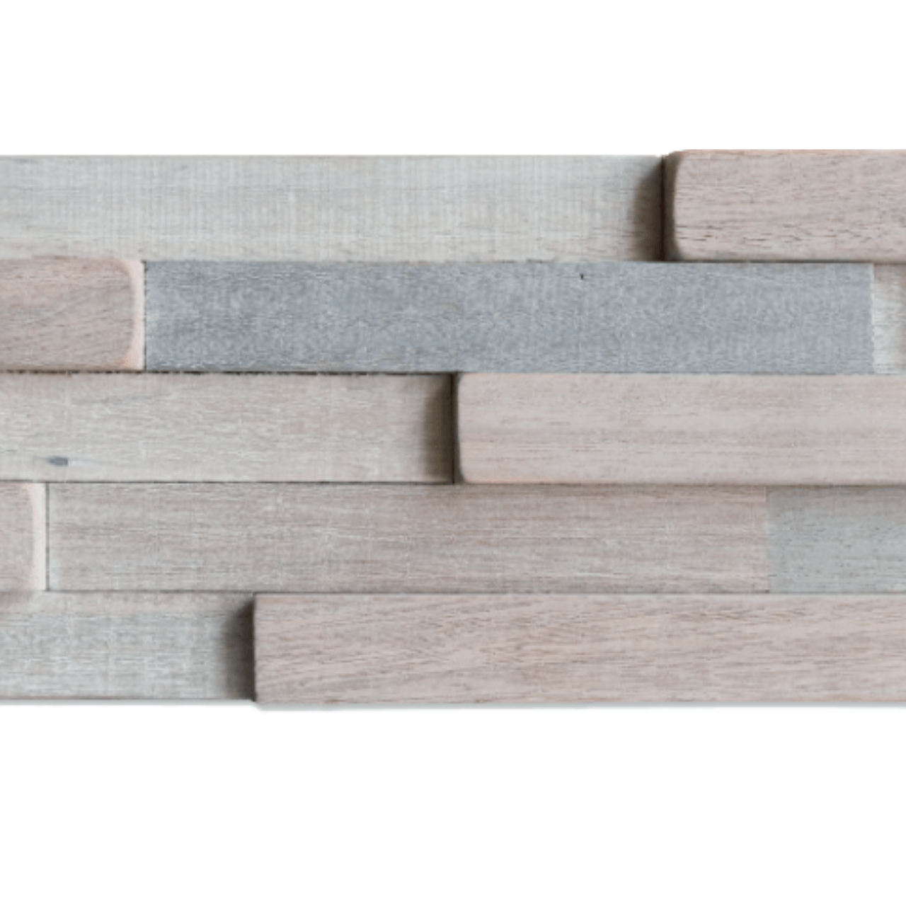 Split Face Wood Cladding - Smooth Grey