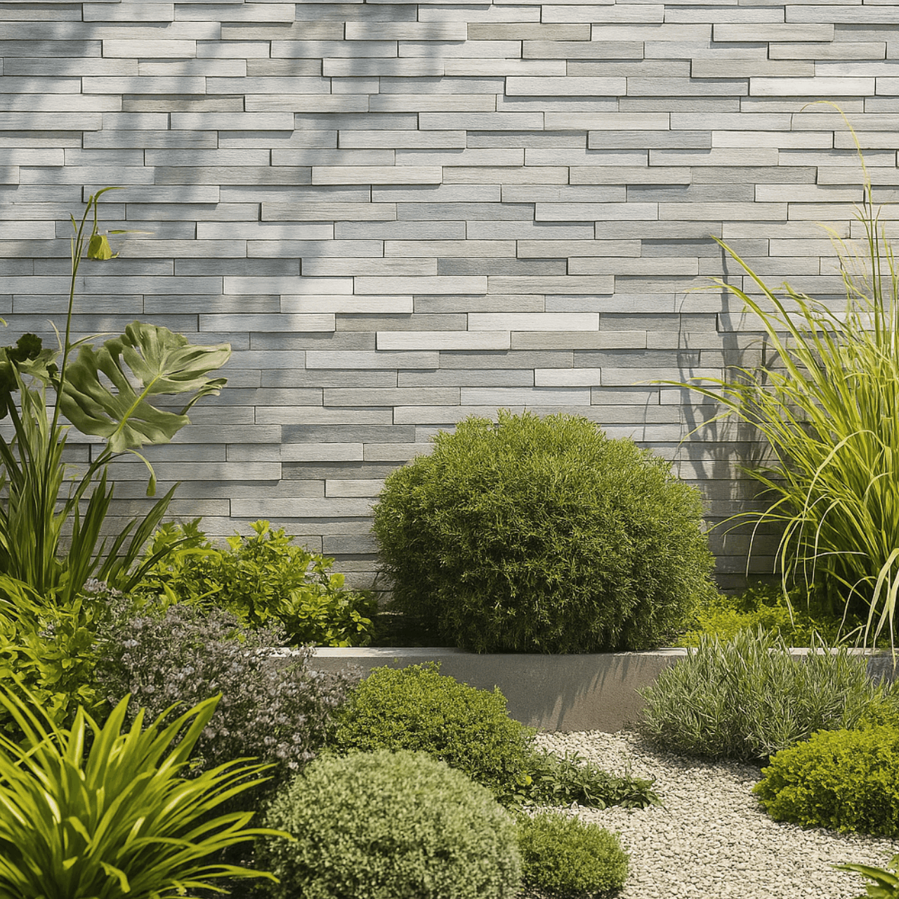 Split Face Wood Cladding - Smooth Grey