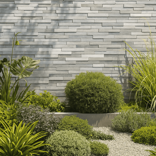 Gespaltene Holzverkleidung – Glattes Grau