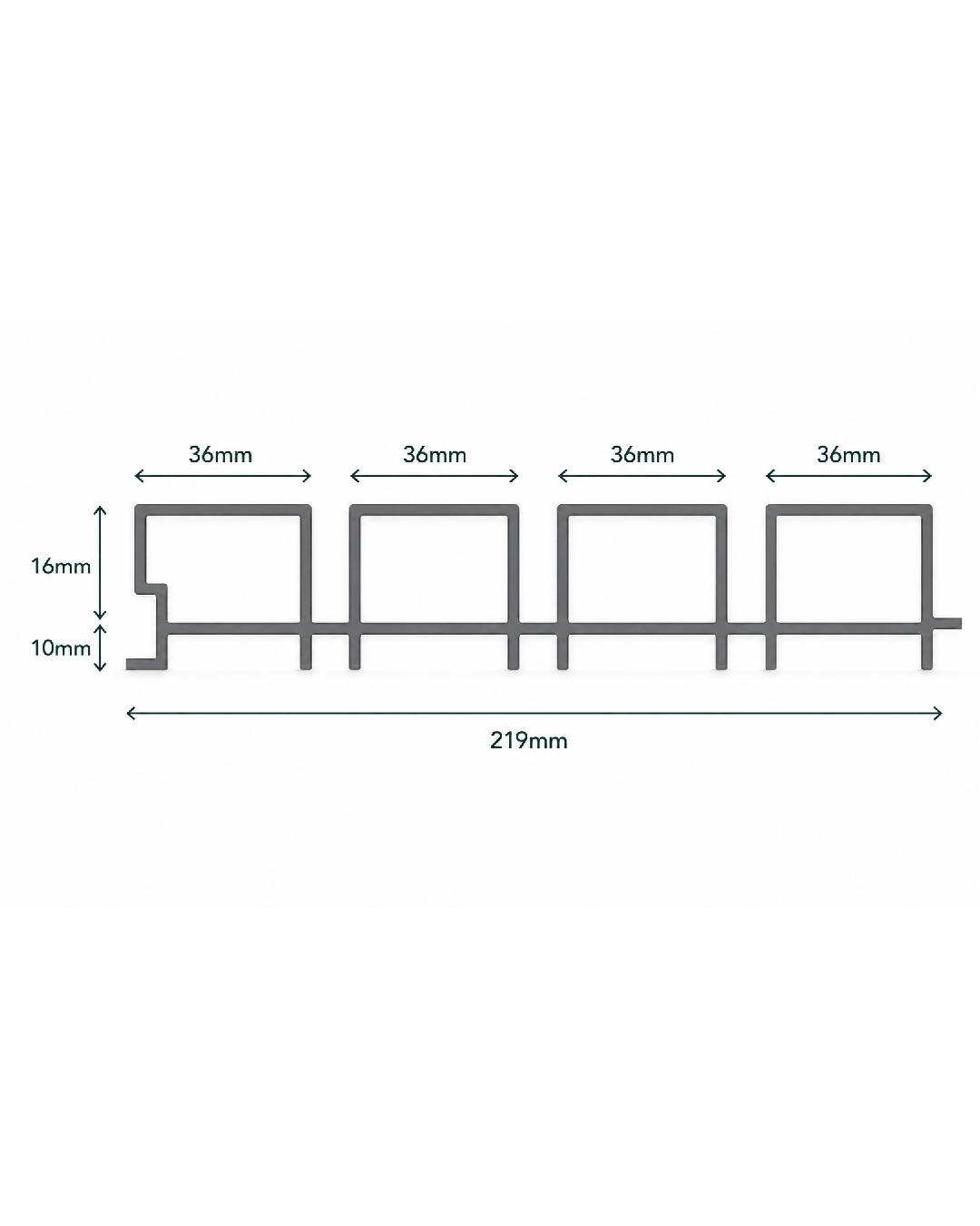 Black Slat Outdoor Wall Cladding