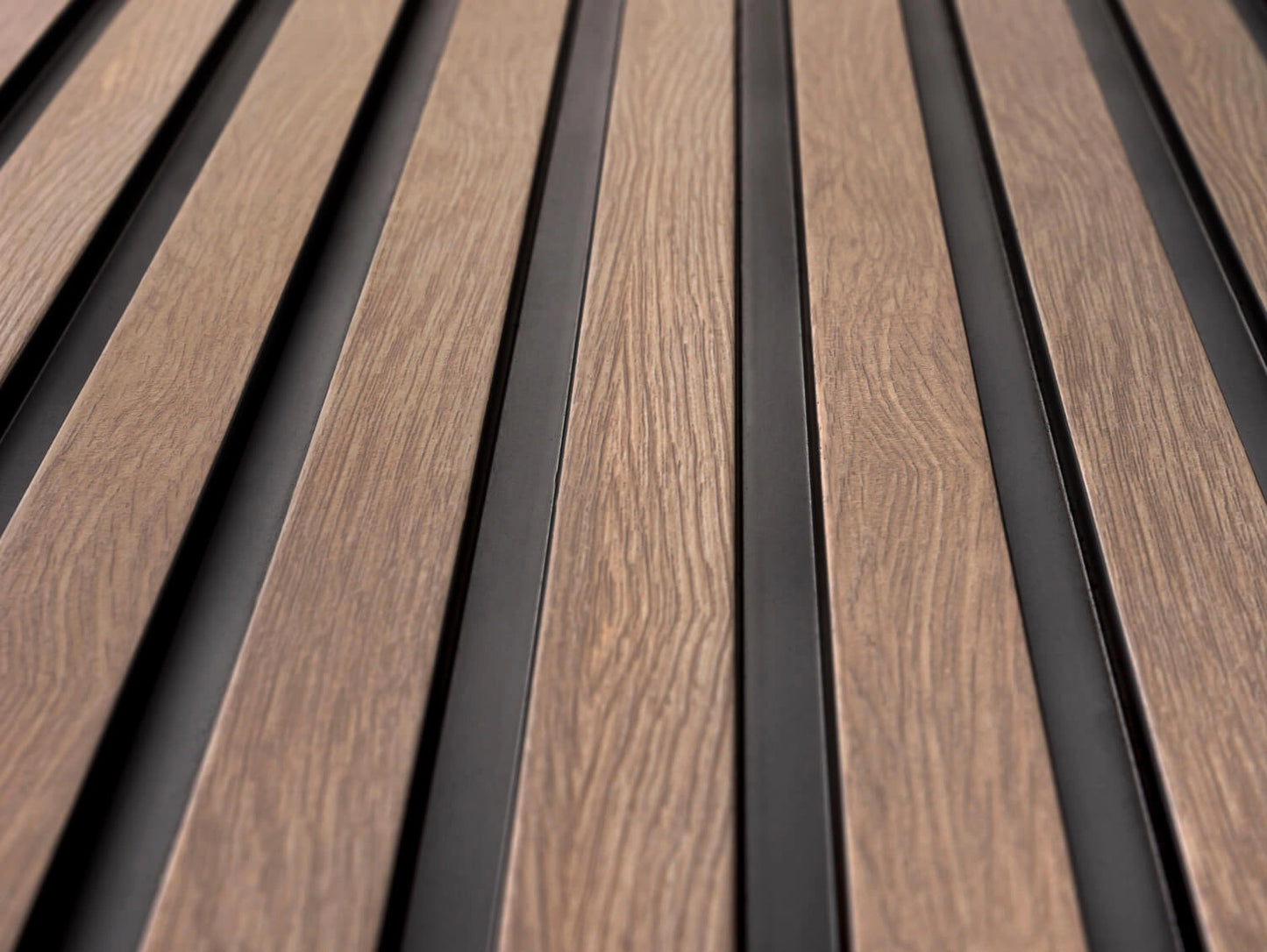 Waterproof Grey Oak Slat Wall Panels