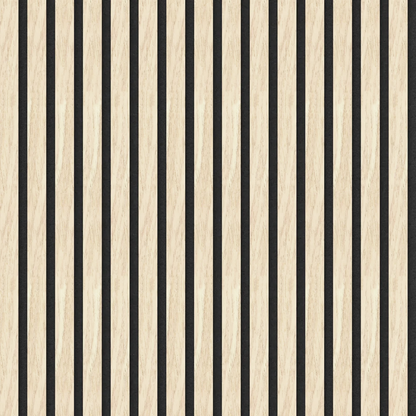 Acoustic Slat Wall Panels - Light Ash Wood Veneer