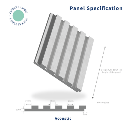 Acoustic Slat Wall Panelling - Natural Oak