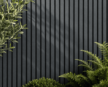Anthracite Grey Slat Outdoor Wall Cladding
