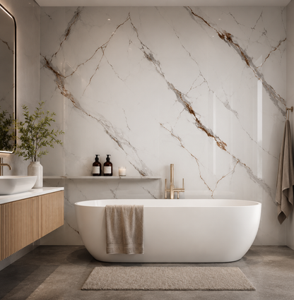 Arabescato Marble PVC Shower Panels