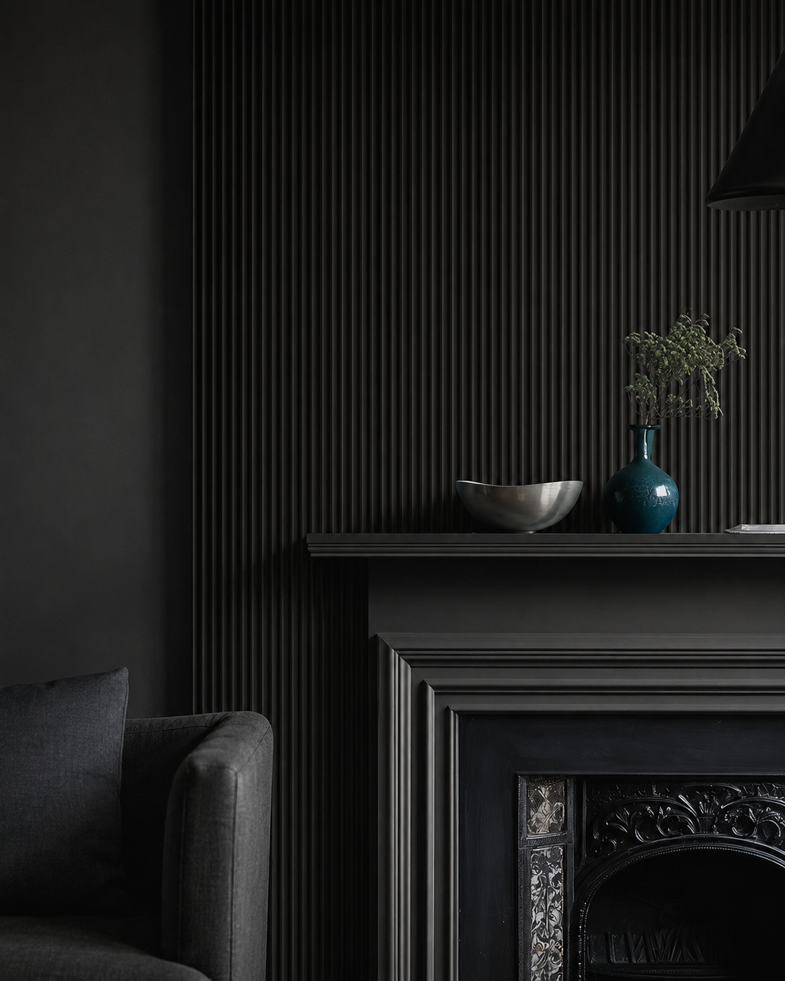 Black Mini Fluted Wall Panels – Up to 25% Off – Panels by Sofia