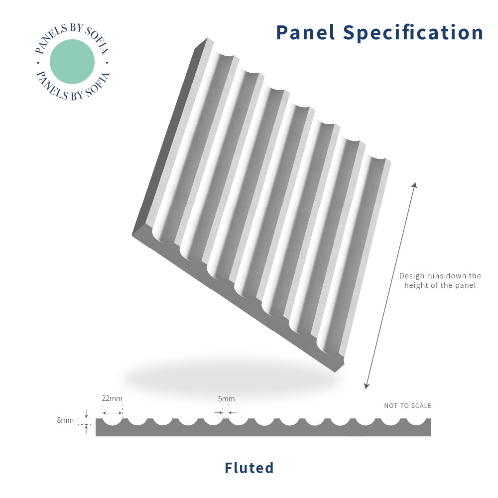 Black Fluted Wall Panels