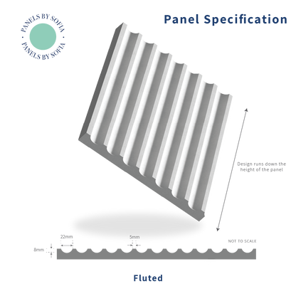 Black Fluted Wall Panels