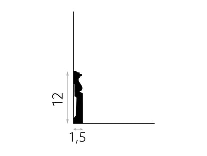 Detailed Waterproof Skirting Board