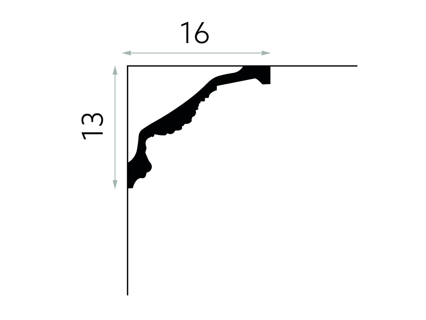 Baroque Style Waterproof Ceiling Coving - 138