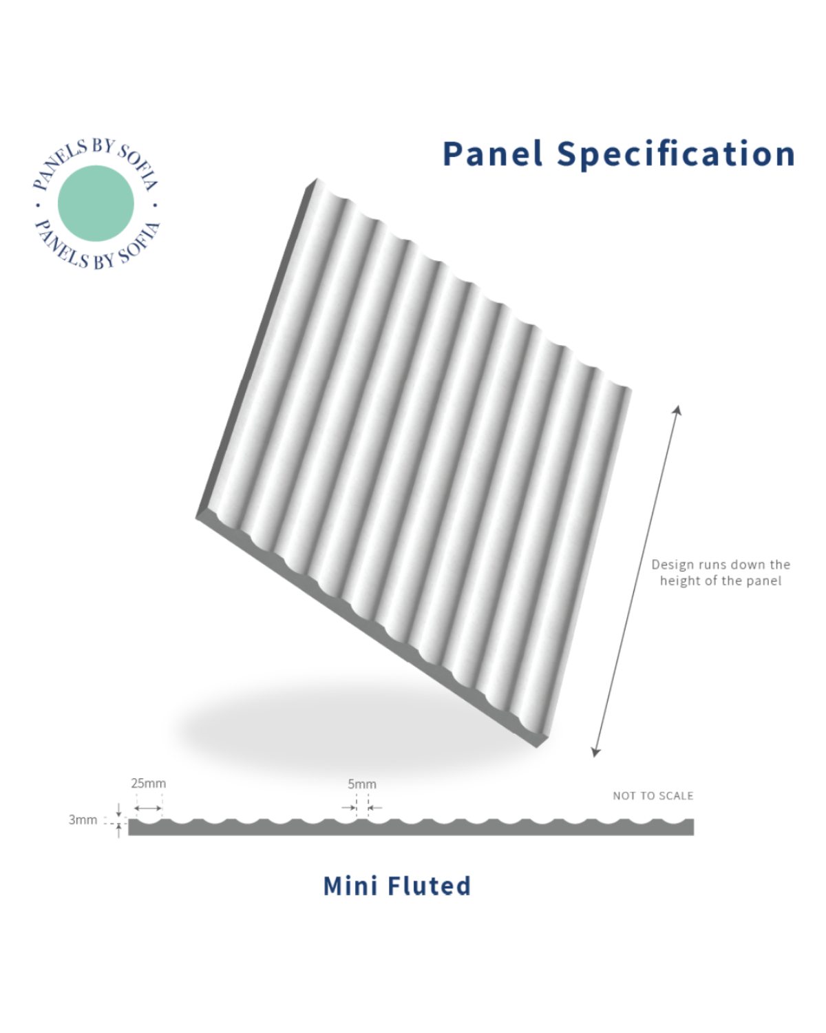 Mini Fluted Wall Panels in MDF Wood – Up to 25% Off – Panels by Sofia