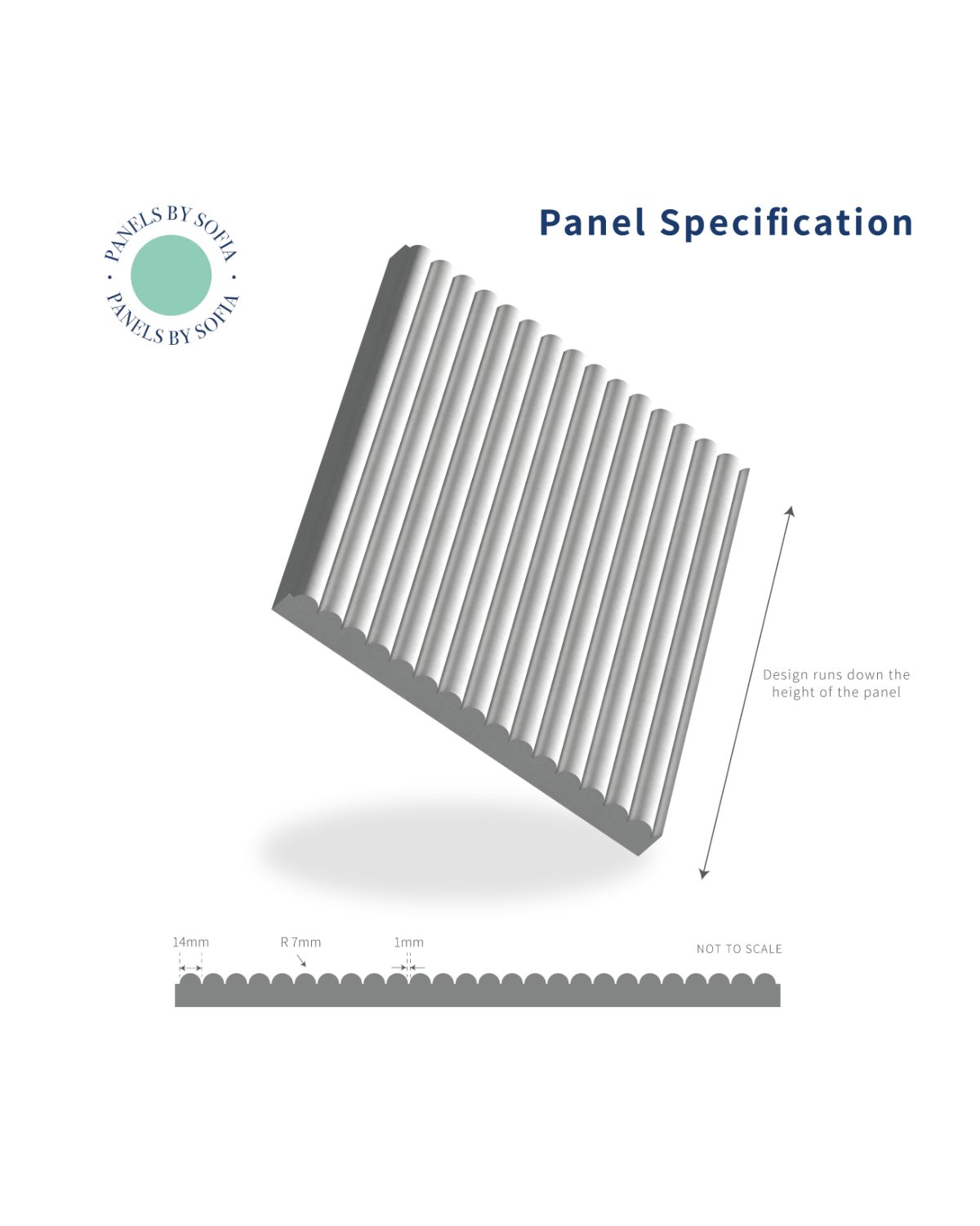Black Ribbed Panel Black Mini Ribbed Wall Panels | Panels by Sofia | UK Wood Panelling