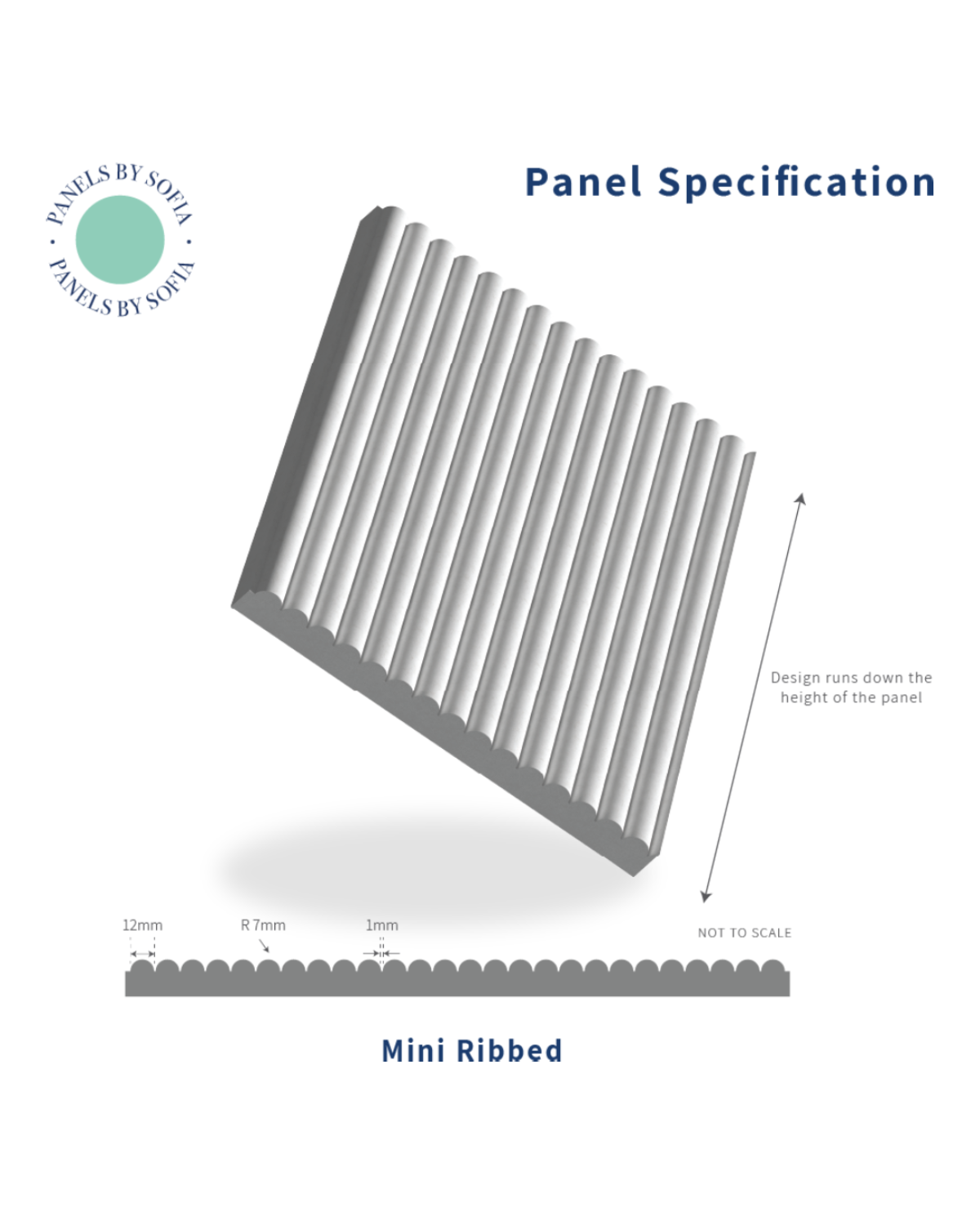 Mini Kit Panel Mini Ribbed Wall Panels in MDF Wood – Up to 25% Off – Panels by Sofia