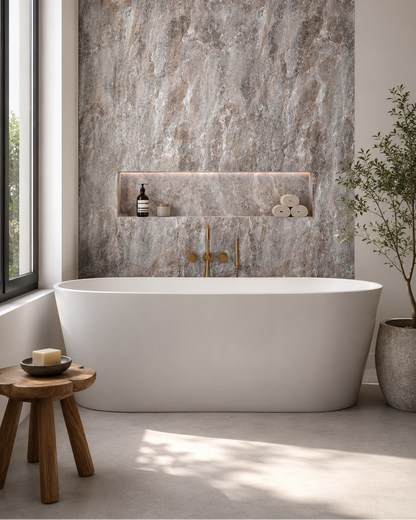 Moccachino Marble PVC Shower Panels