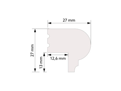 Traditional-Modern Top Trim for Wall Panels