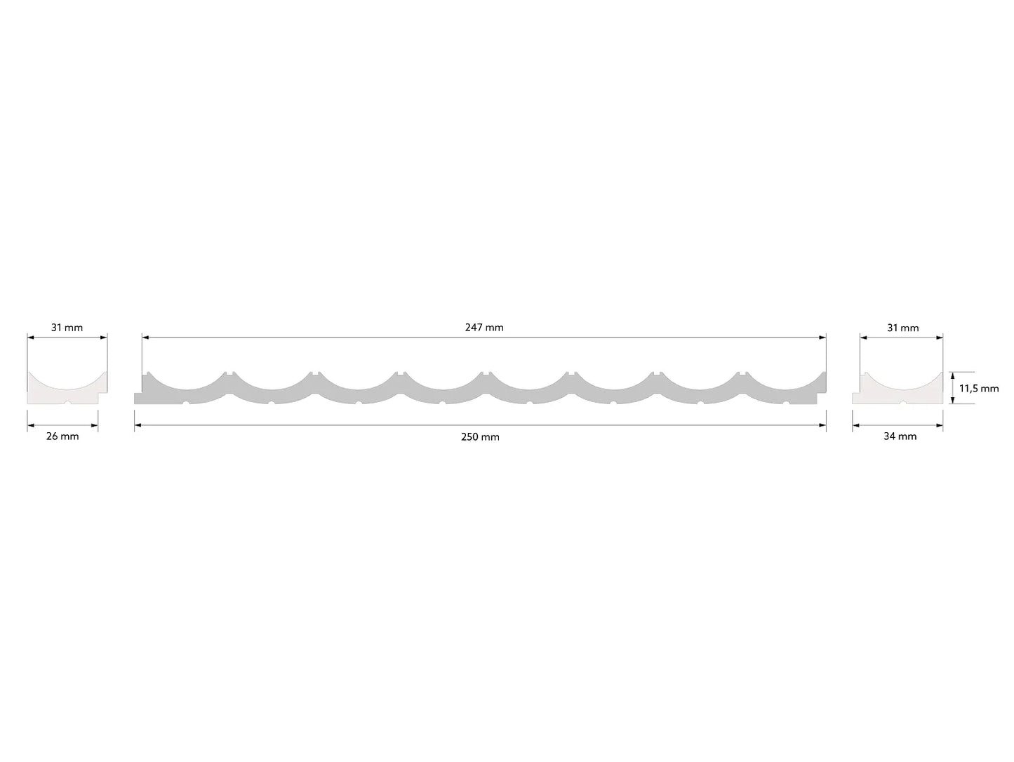 Waterproof Fluted Wall Panels