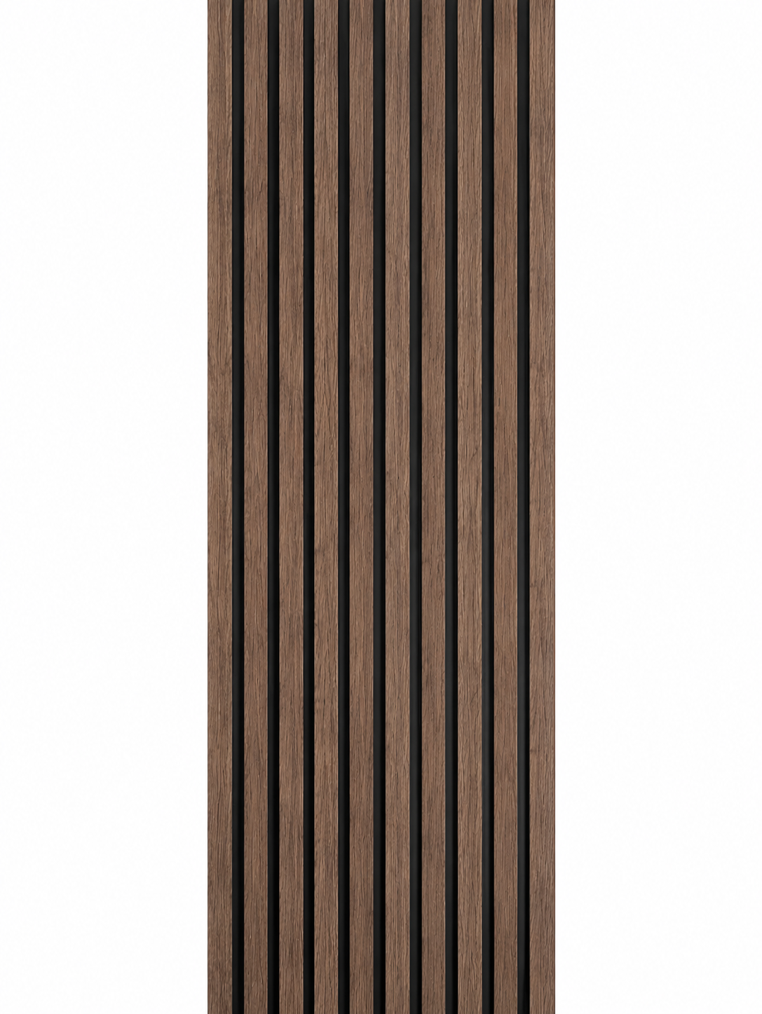 Waterproof Dark Walnut Slat Wall Panels