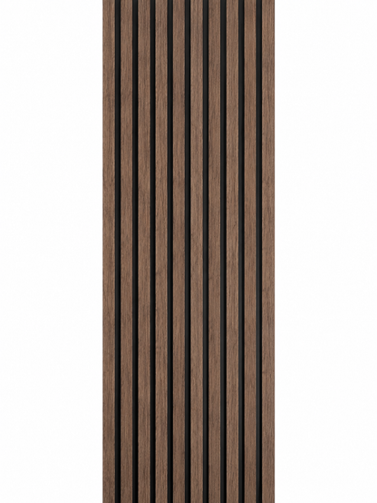 Waterproof Dark Walnut Slat Wall Panels