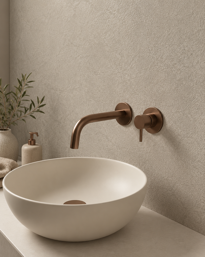 Warm Greige Stone SPC Shower Panels - 2 Pack