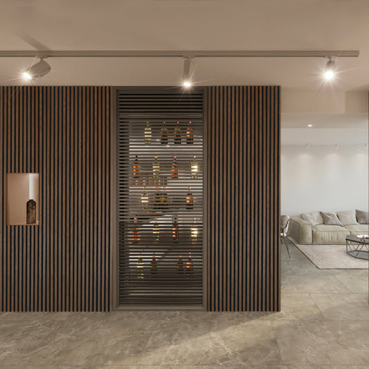 Acoustic Slat Wall Panelling - Walnut