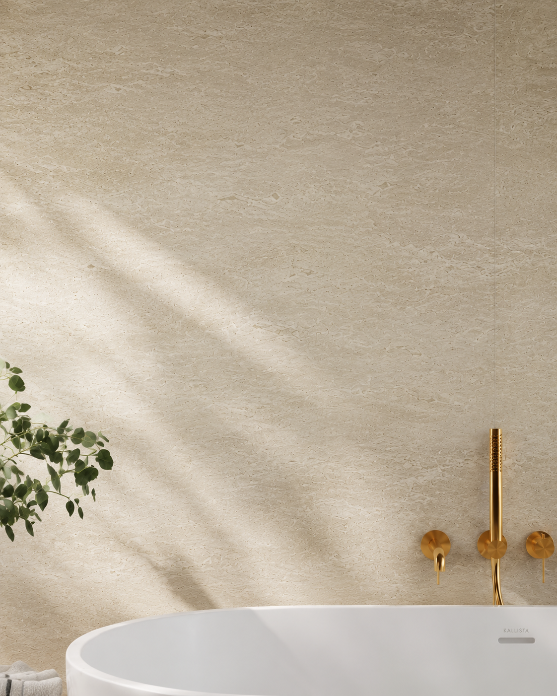 Beige Concrete SPC Shower Panels - 2 Pack