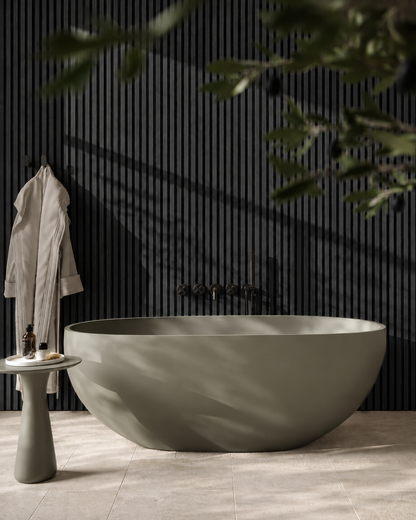 Waterproof Charcoal Slat Wall Panels