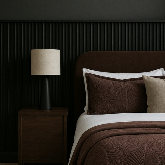 Black Fluted Wall Panels