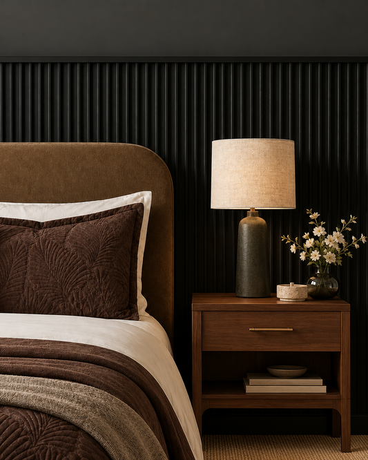 Black Fluted Wall Panels