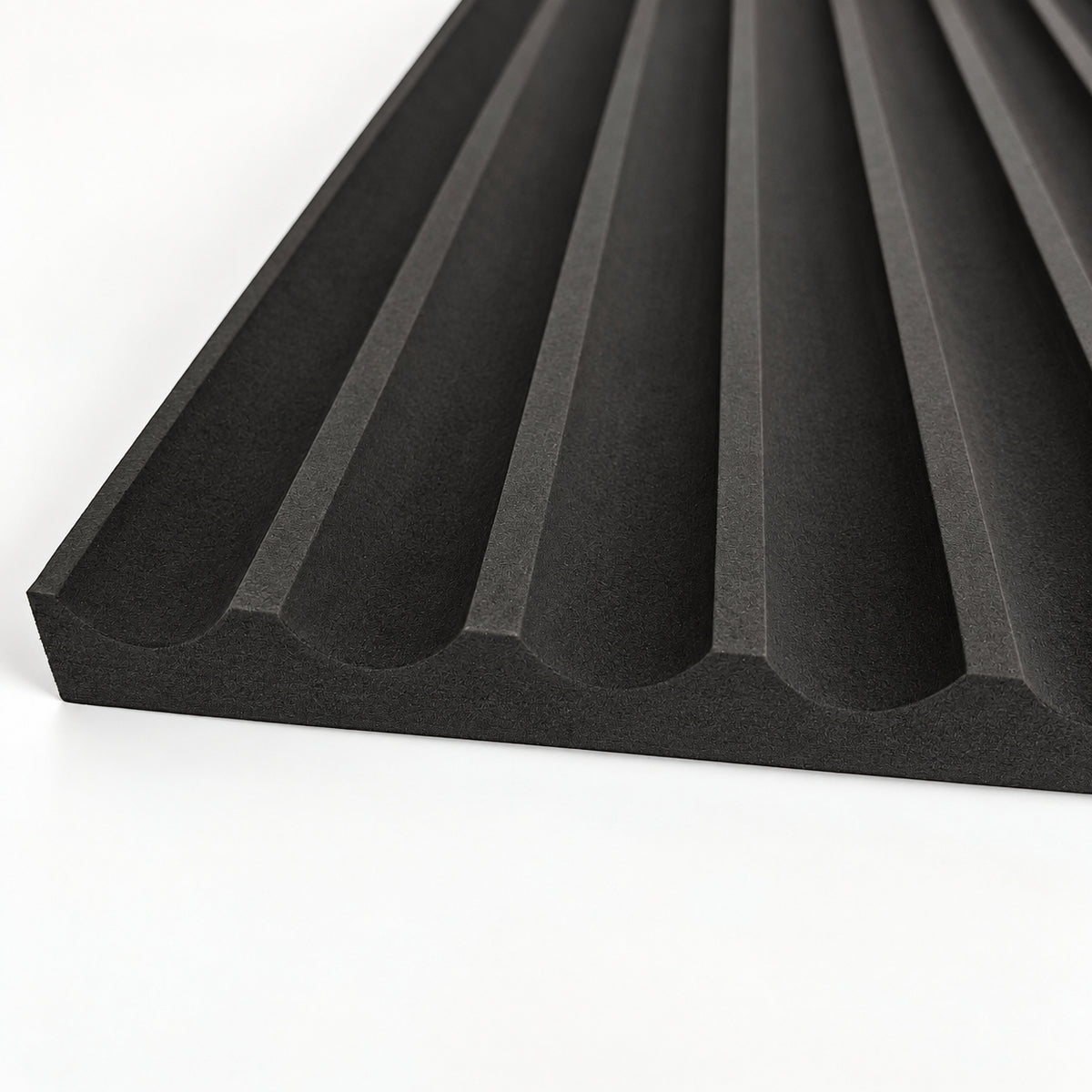 Black Fluted Wall Panels