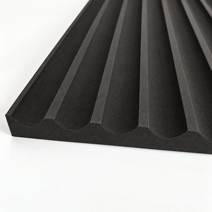 Black Fluted Wall Panels