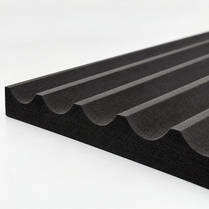 Black Fluted Wall Panels