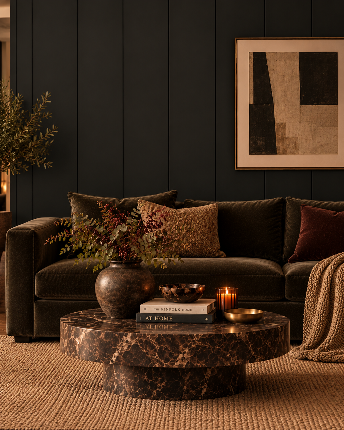 Extra Wide Black Tongue & Groove Wall Panels