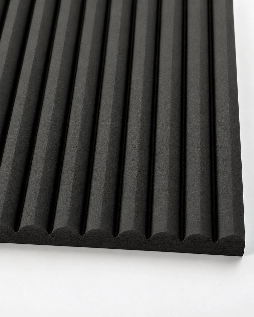Black Mini Ribbed Wall Panels