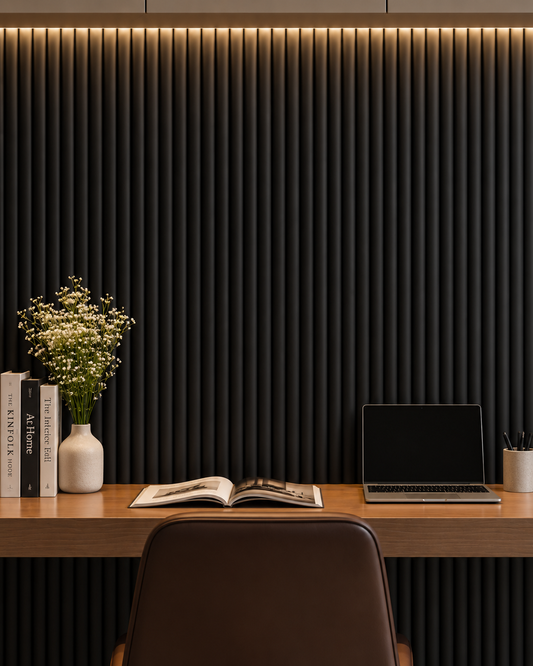Cut-to-Size Black MDF Wall Panels