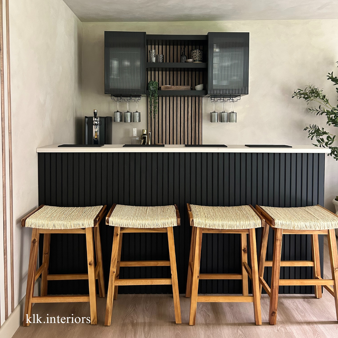 Black Slat Wall Panels | Panels by Sofia | UK Made Wood Panelling