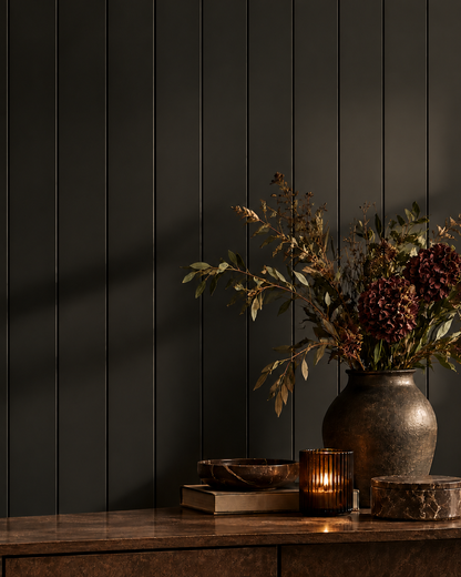 Black Tongue & Groove Wall Panels