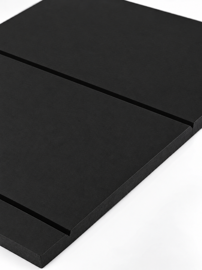 Wide Black Tongue & Groove Wall Panels