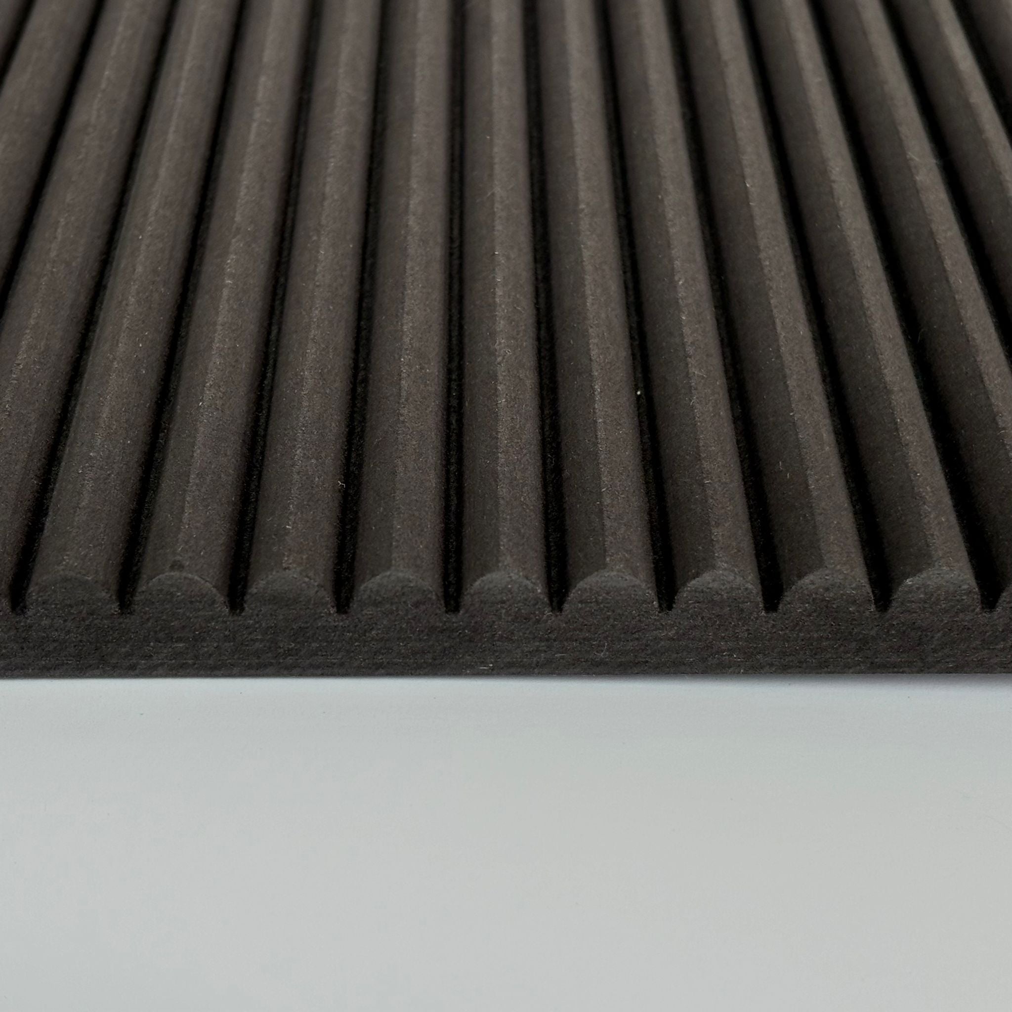 Black Mini Ribbed Wall Panels | Panels by Sofia | UK Wood Panelling