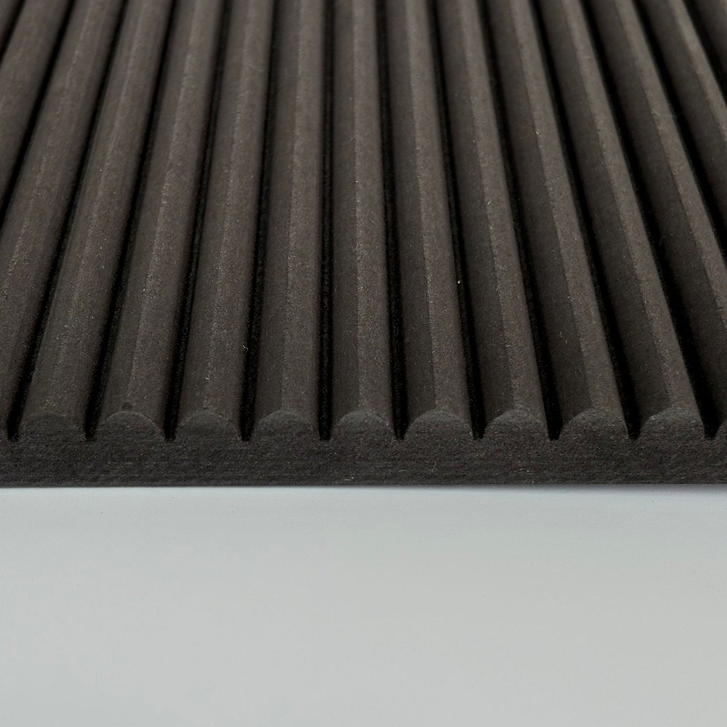 Black Mini Ribbed Wall Panels