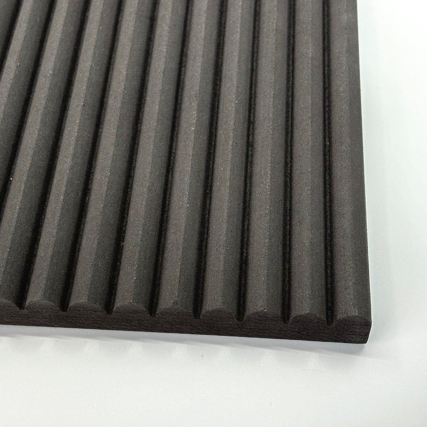 Black Mini Ribbed Wall Panels