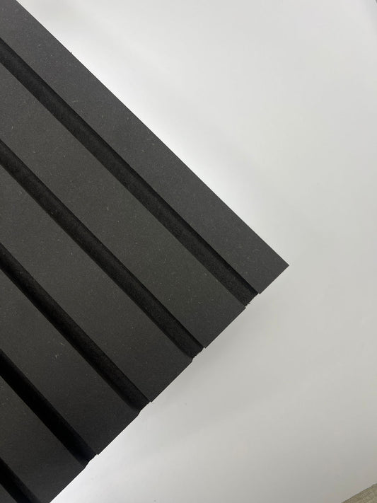Black Slat Wall Panel Sample