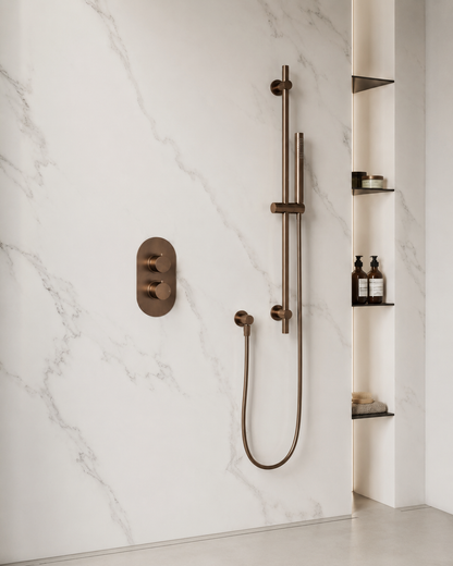 Carrara Marble SPC Shower Panels - 2 Pack