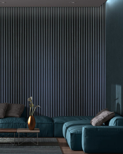 Acoustic Slat Wall Panels - Charcoal