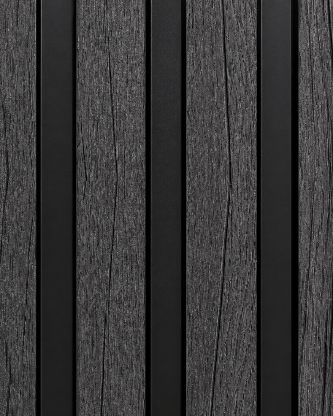 Waterproof Charcoal Slat Wall Panels